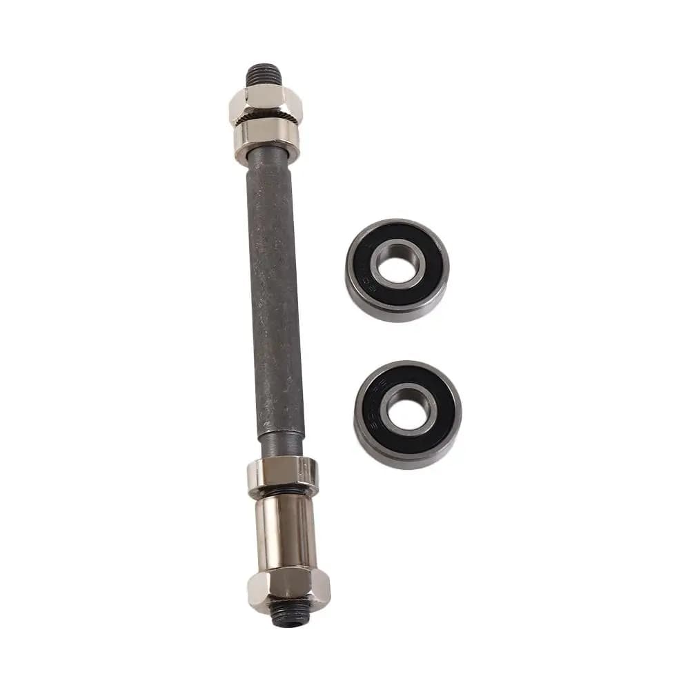 Bici 108/145mm Asse bici Mozzo ruota in acciaio Forniture per ciclismo Albero bici Cuscinetti bici Mozzo bicicletta Asse Asse anteriore Asse posteriore Leva dell'asse