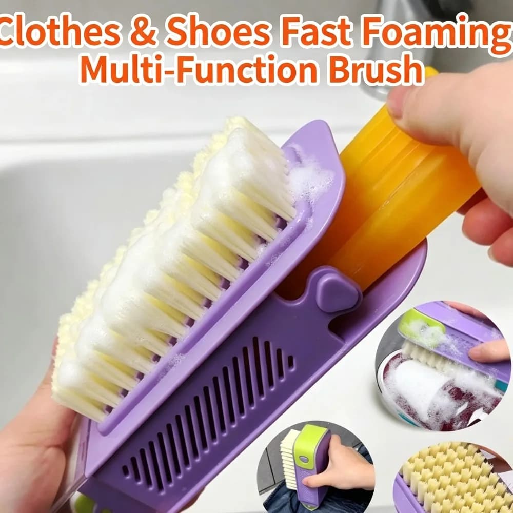 Multifunctional Soap Foaming Box, No Hand Rub Washing Soap Box With Roller Brush, Non-slip Drain Soap Storage Holder For Household Use