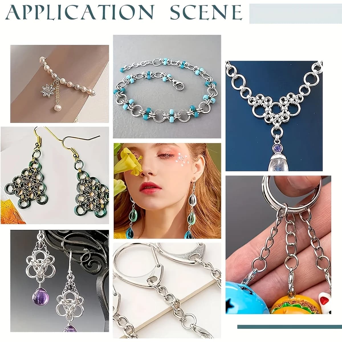 500 Pezzi Classici e Durevoli Accessori per Creazione Gioielli in Acciaio Inossidabile a Cerchio Aperto per Orecchini, Bracciali, Collane, Ciondoli e Forniture Artigianali