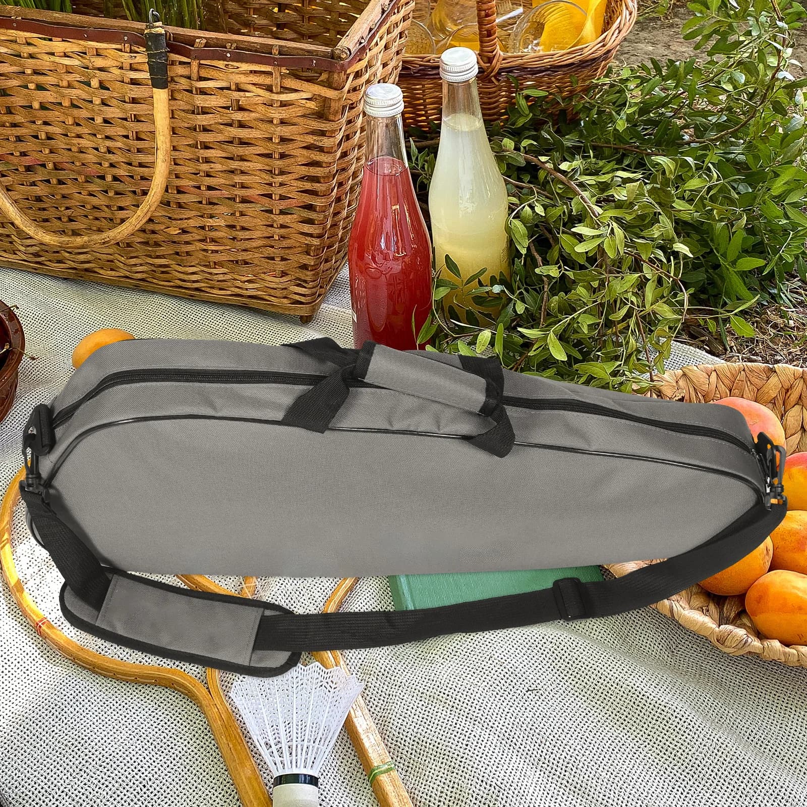 Borsa per racchetta da tennis Custodia protettiva per badminton Dimensioni compatte Borsa da badminton in materiale confortevole e durevole