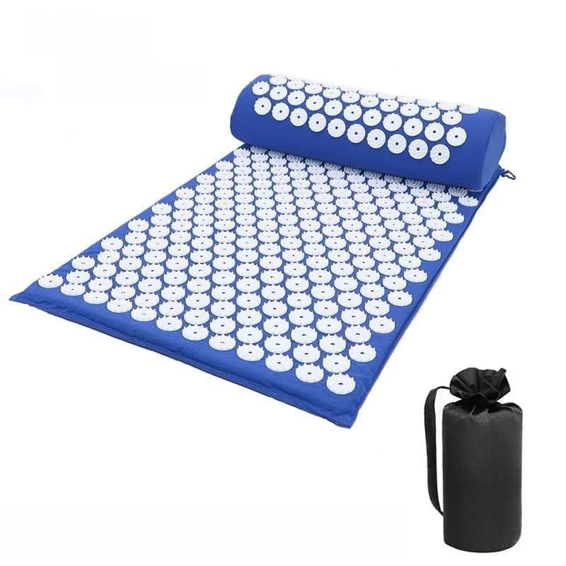 Tappetino per Yoga con Punti di Agopuntura, Set per Fitness Domestico, Massaggiatore per Schiena e Testa, Tappetino per Massaggio Plantare per Yoga e Agopuntura