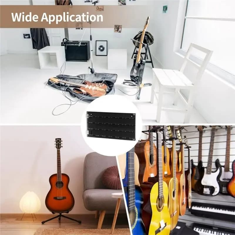 ABKV-Guitar Pick Display Case With Clear Lid, Acrylic 28 Slot Wall Mount Storage Case For Guitar Picks