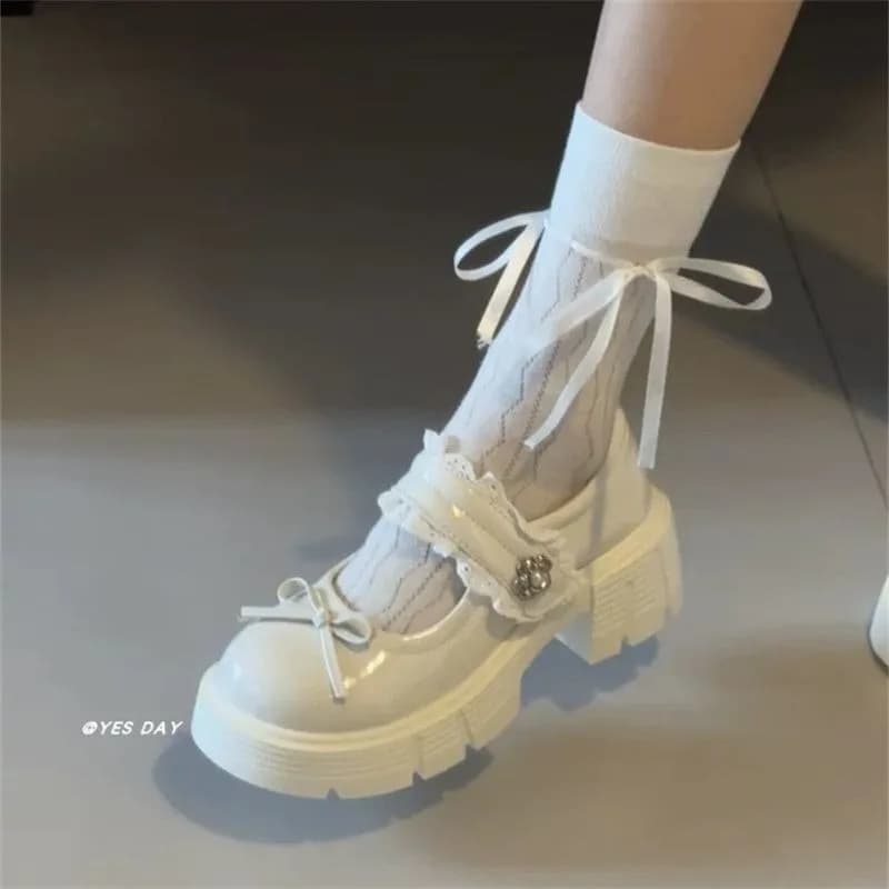 Scarpe Mary Jane da donna con plateau in stile giapponese, versatile, con tacco spesso, vintage, stile francese, nuova collezione estate 2026