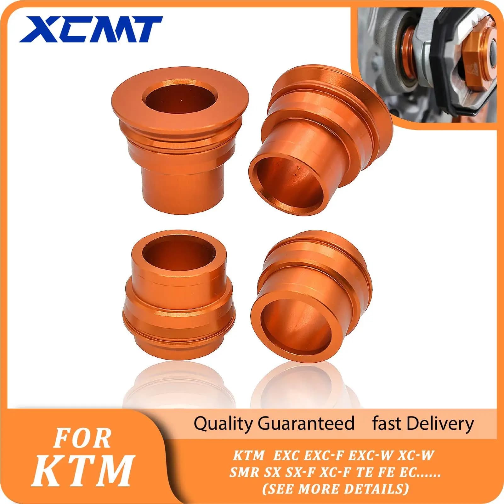 Distanziale per mozzo ruota anteriore e posteriore CNC per KTM EXC EXC-F EXC-W XC-W SMR SX SX-F XC-F TE FE EC 125-530 2003-2022 Ricambi Moto da Cross