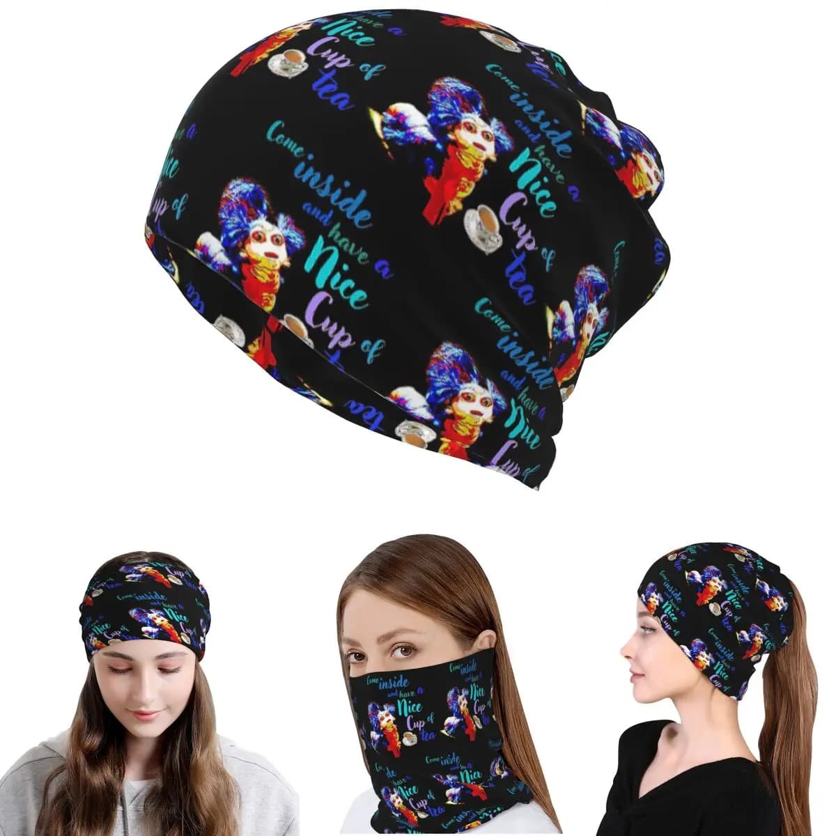 Labyrinth Worm Bandana Neck Gaiter Mask Scarf Warm Face Mask Beanies Hat Unisex Adult Breathable
