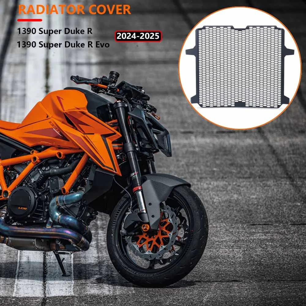 Accessori moto Fit 1390 Super Duke R Duke R Evo 2024 2025 Radiatore in alluminio Protezione Griglia protettiva Copertura 1390 DUKE R