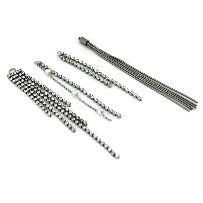 Ciondolo con ciondolo con nappa a catena in acciaio inossidabile da 2 pezzi per orecchini che realizzano orecchini fai da te, collane, accessori per la creazione di gioielli