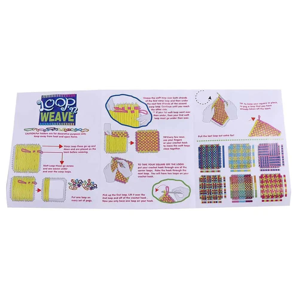 Handcraft Pot Holder Loom Knitting Kits Knitting Loom Frame Potholder Loops Crafts Kit Crafting Kit Rope Ring Weaving