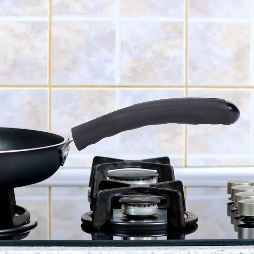 Manico Lungo Universale di Ricambio per Pentole, Resistente al Calore, Ergonomico, per Pentole da Latte, Padelle, Wok e Utensili da Cucina