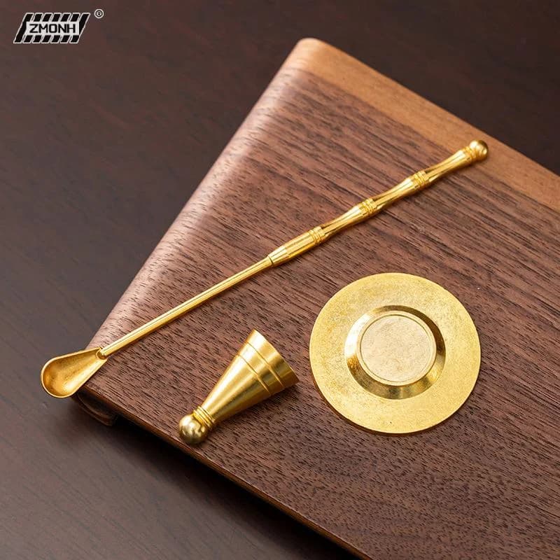 [H]Pure Copper Incense Burner Chinese Ancient Style DIY Incense Cones Retro Brass Censer Incense Tools Moulds