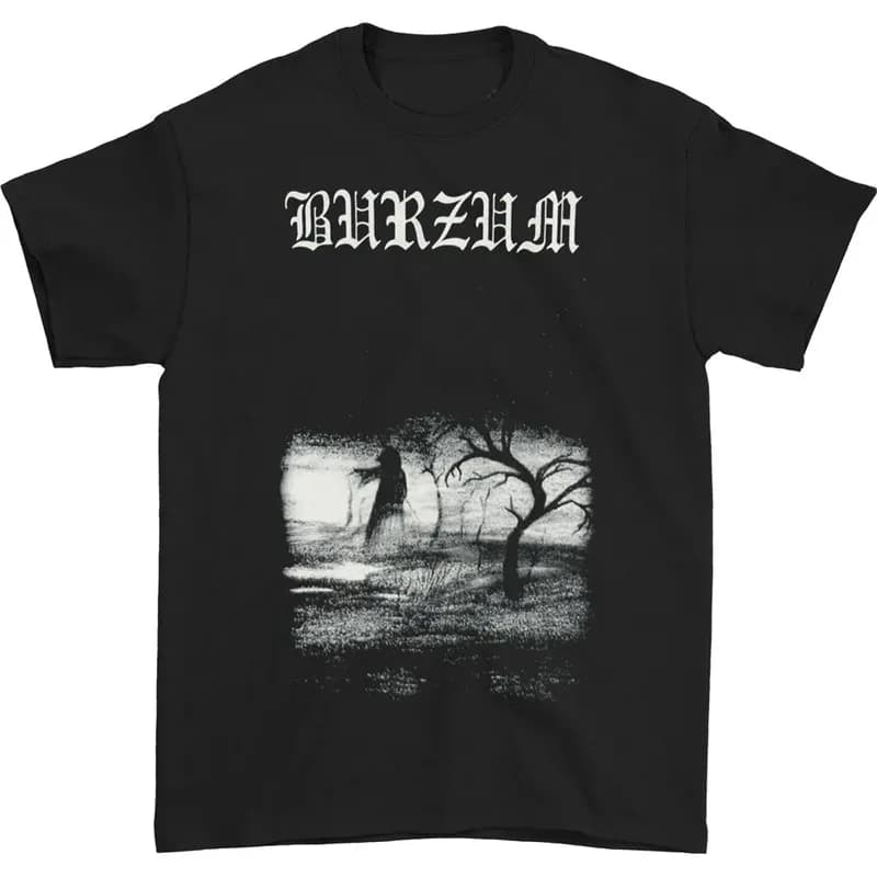 Norwegian Black Metal Band BURZUM Rock Dark Punk Casual T-shirt Men's and Women's Luxury Band Brand Top 2026 New