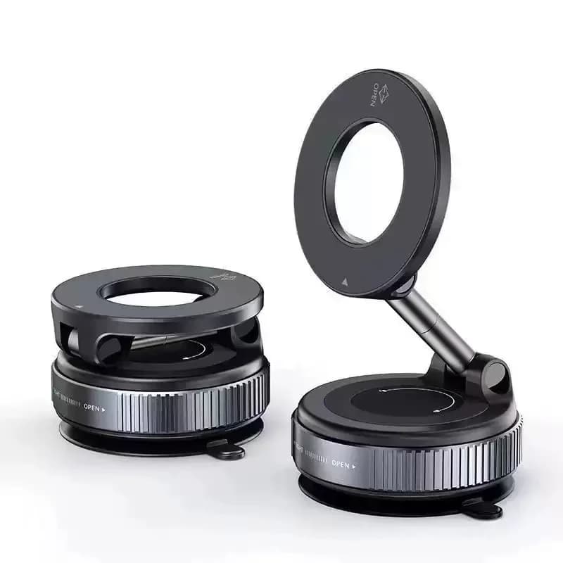 Supporto Magnetico per Telefono da Auto con Ventosa Meccanica Girevole a 360° ° Supporto Magnetico Universale per Navigazione