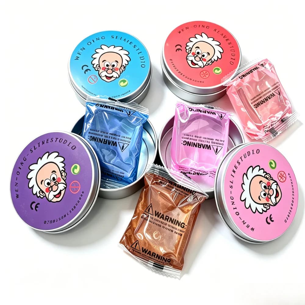 Reusable Putty Liquid Crystal Bouncy Slime Toy Set Non-Toxic Slime Stress Relief Toys Color Clay Handmade DIY Handgum Playdough