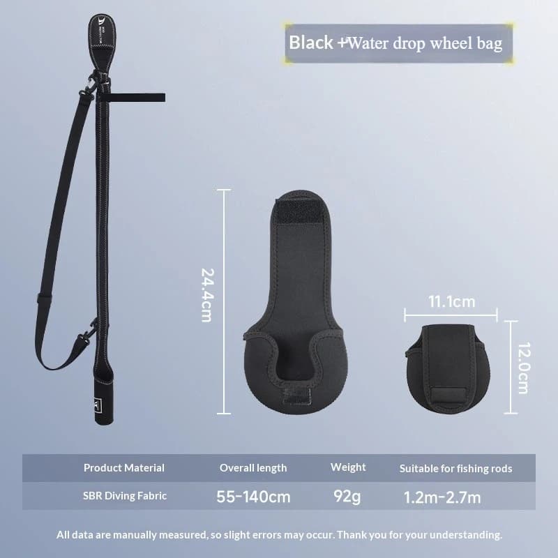 Cinghia Regolabile in Velcro per Porta Canna da Pesca, Resistente all'Usura, Protezione Rinforzata per Canna, Accessorio da Pesca per Esterni