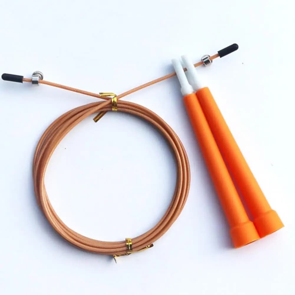 Weighted Jump Rope Adjustable Steel Wire Jump Rope with Ergonomic Handles Weighted Fitness Skipping Rope 3-meter for Adults