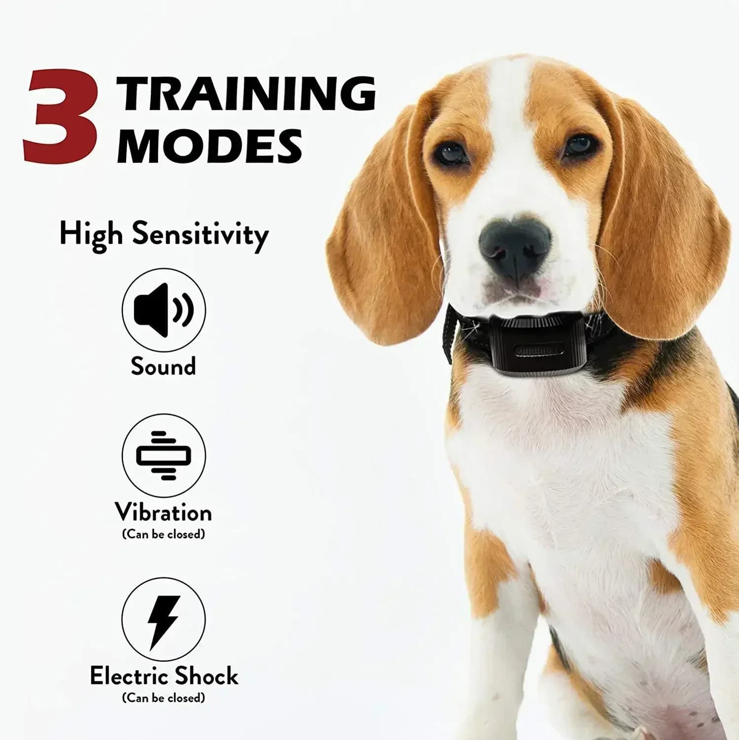 Nuovo collare anti-scorte per cani ricaricabile intelligente, collare elettrico impermeabile per addestramento di animali domestici IPX7, forniture per addestramento di cani