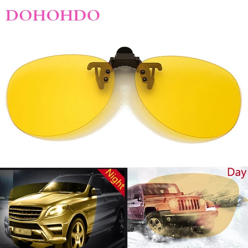 Outdoor Sports Polarized Lenses Clip On Sunglasses Woman Men Classic Designer Night Vision Anti-Glare Goggles UV400 Gafas De Sol