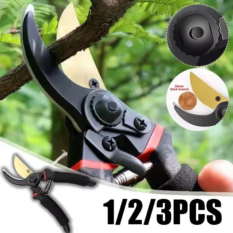 Sharp Bypass Professional Power Scissors for Maintenance Fruit Trees and Cutting Coppers - Manual Tool with Handle Comfort