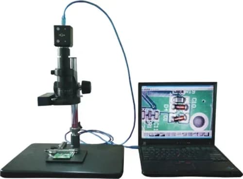 Microscopio video digitale per riparazione di telefoni per saldatura elettronica per ispezione PCB 2000X 5MP con software di misurazione