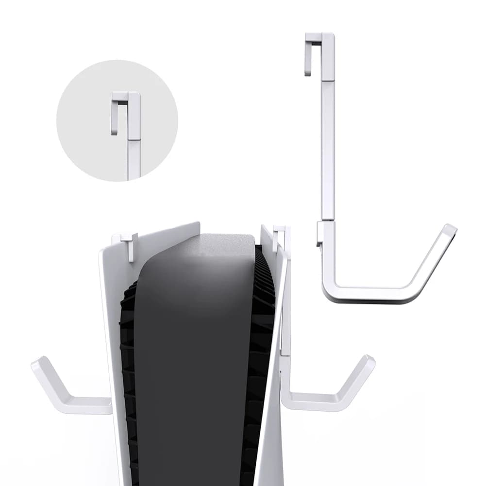 Supporto per cuffie da gioco, gancio per controller, gancio per cuffie salvaspazio, gancio per controller stabile per console / Slim