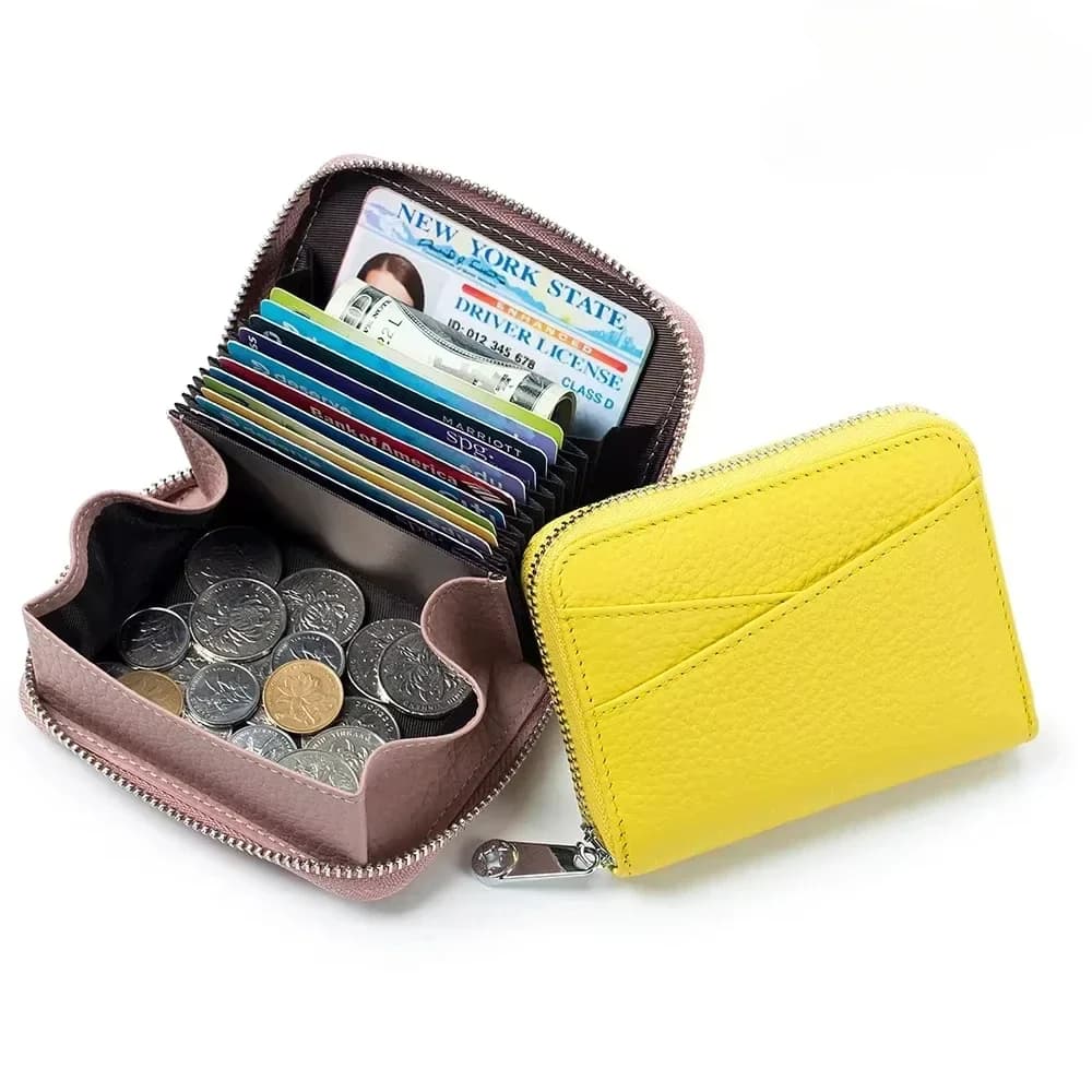 New Women's Wallet PU Leather Card Holder Bag Leather Wallet Portable Small Fashion Wallet Cute Wallet Friction
