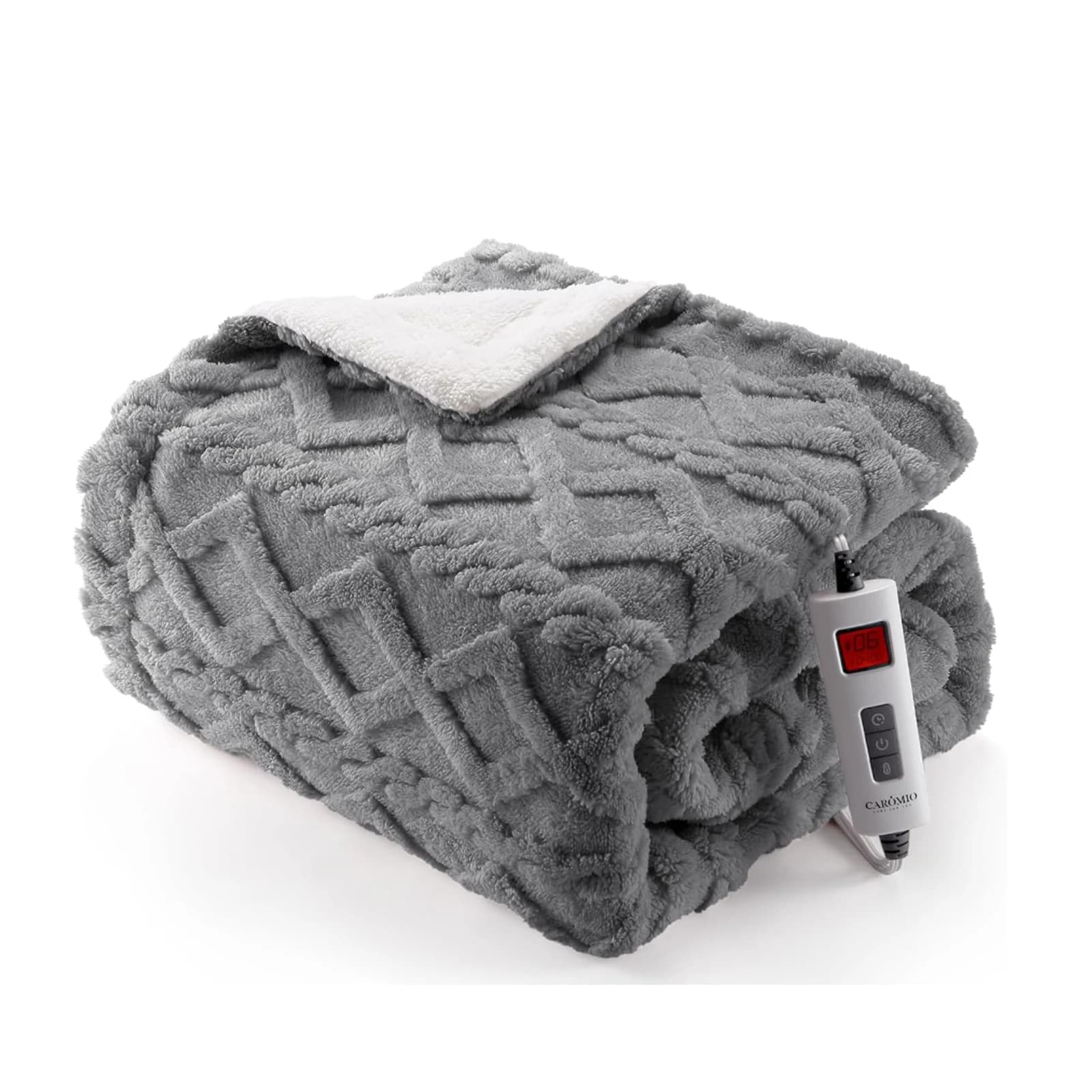 North America 240G Comfortable Cotton Velvet Twist + 200G Glue-Free Cotton + 160G Non-Woven Fabric + 100G Same Color Brushed Fabric Wireless Radio Frequency Controller Electric Heating Quilt