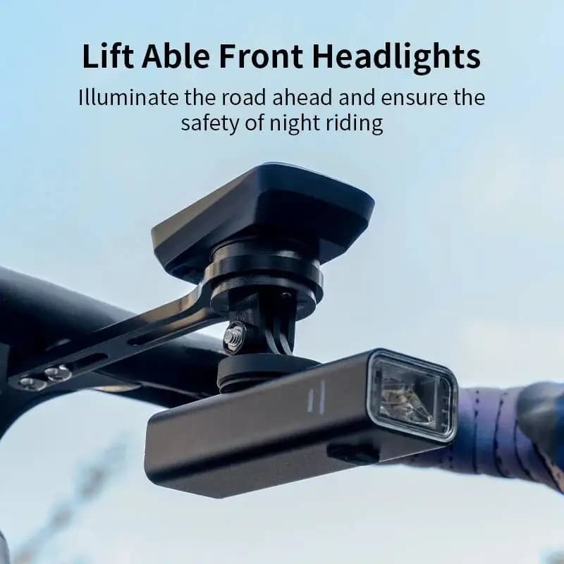 Supporto per Computer da Bicicletta ESLNF Integrato con Tachimetro, Contachilometri, Cronometro e GPS per Manubrio di Bici da Strada Compatibile con Garmin / Bryton