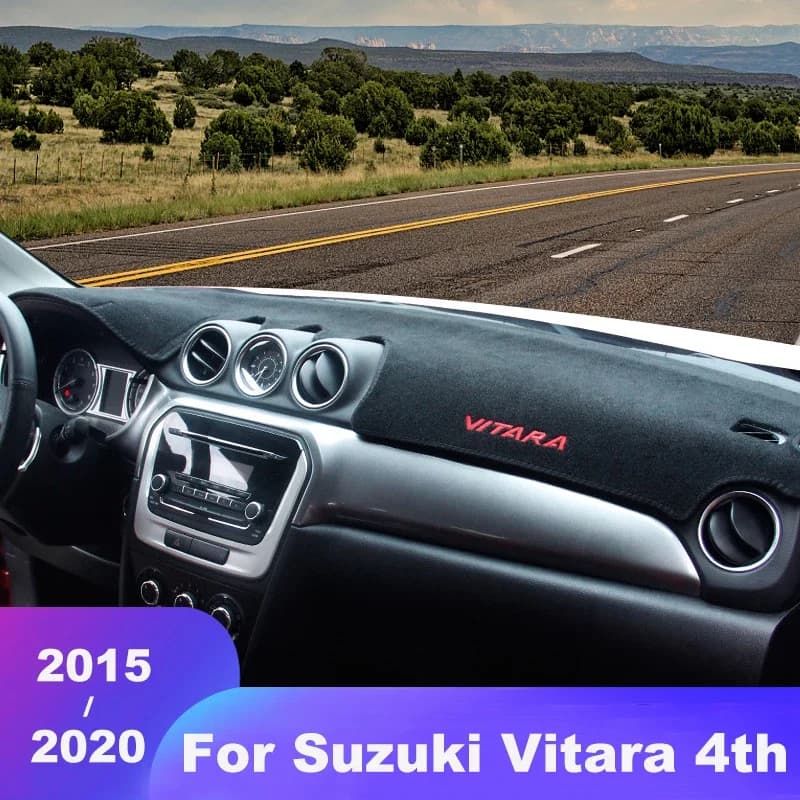Cruscotto dell'auto Evitare Pad Luce Strumento Piattaforma Scrivania Copertura Zerbino Tappeti Per Suzuki Vitara LY 4th 2015-2018 2019 2020 2021 2022