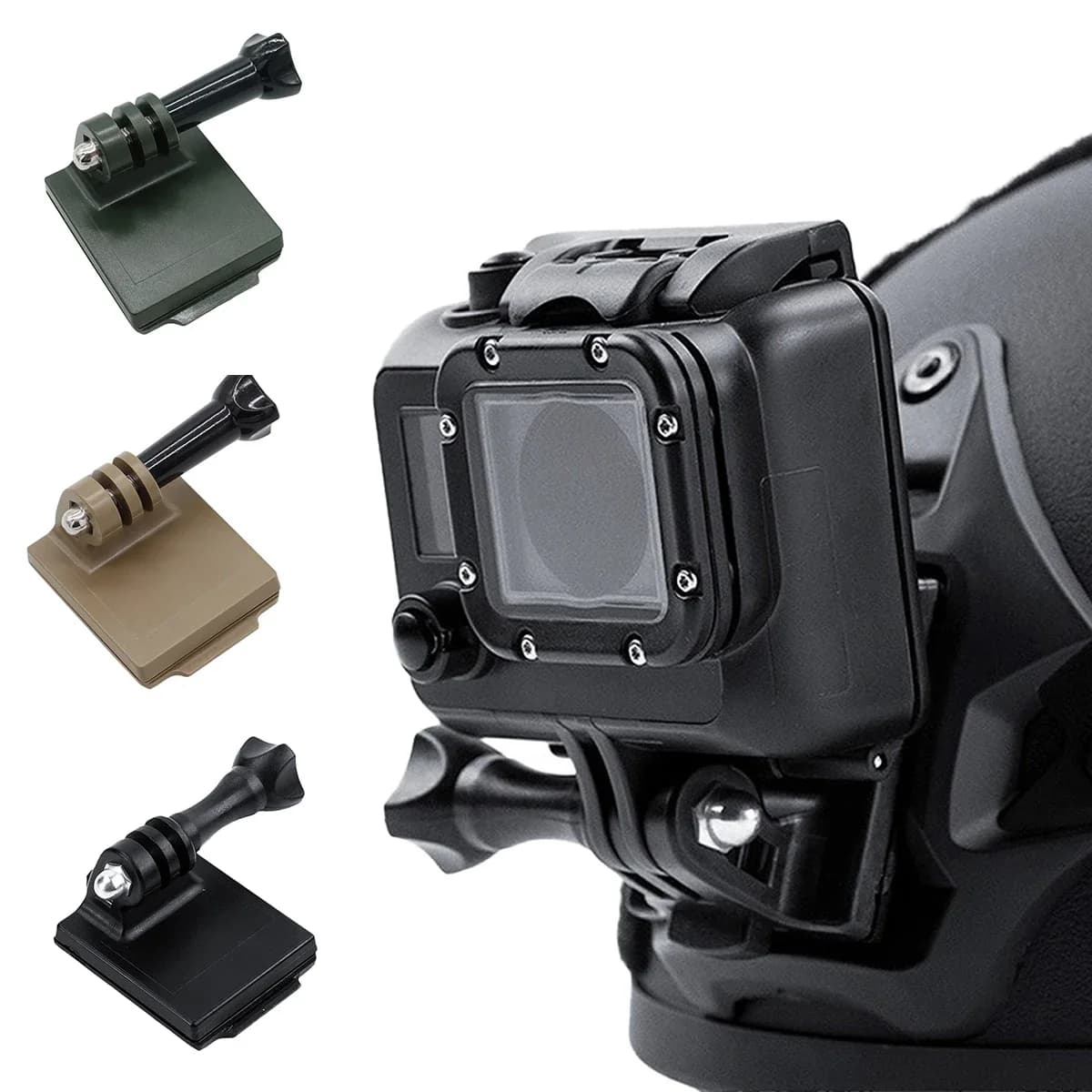 Basic adapter for tactical helmet Fixed support for GoPro Hero Action Camera FAST/MICH/NVG Accessories for helmet Aluminum Fixed
