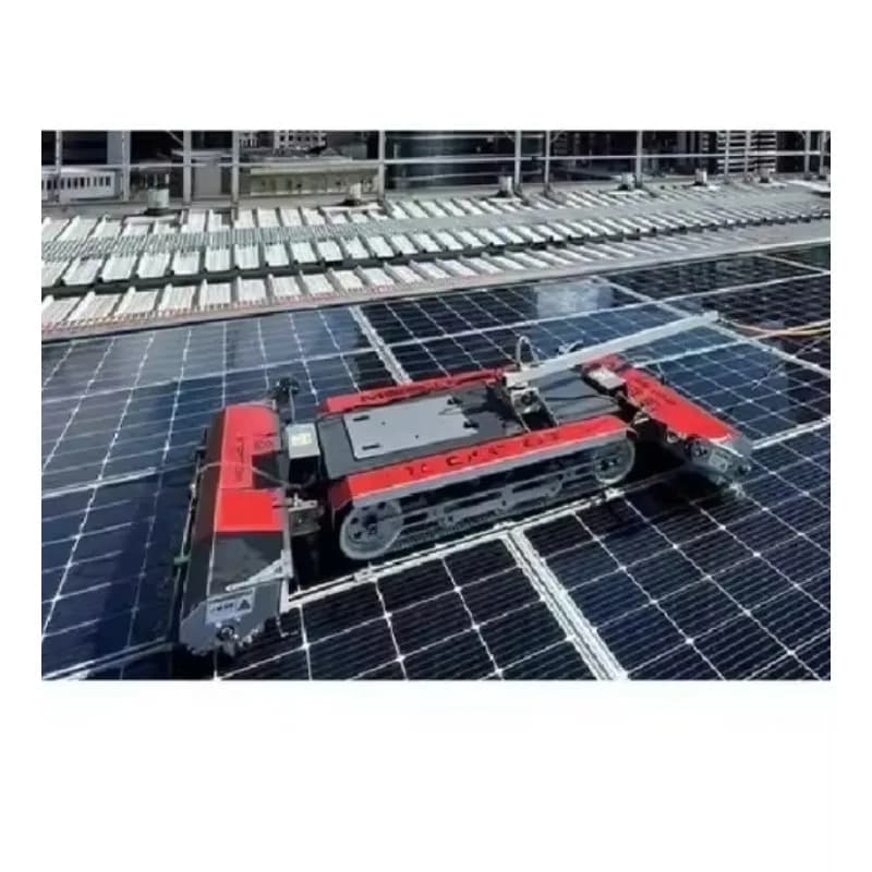 Macchina per la pulizia dei pannelli solari con telecomando robot automatico wireless per la pulizia dei pannelli solari