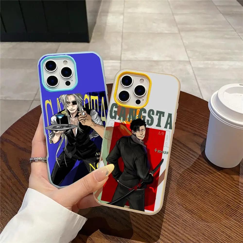 Custodia per telefono Gangsta in gel a doppio strato antiurto per iPhone 17 16 15 14 13 12ProMax