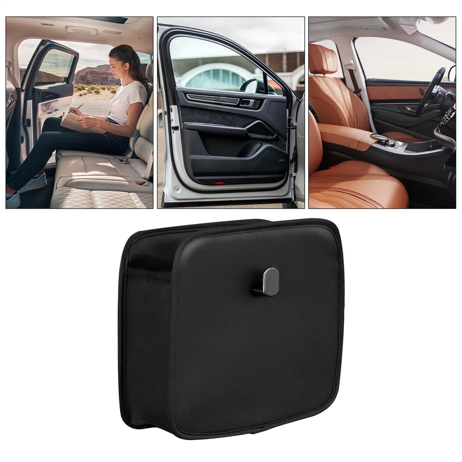 Car Organizer for Back Seat PU Leather Door Holder Car Organizer for Vehicle SUV Truck Internal Key for Phone Sunglasses Wallet