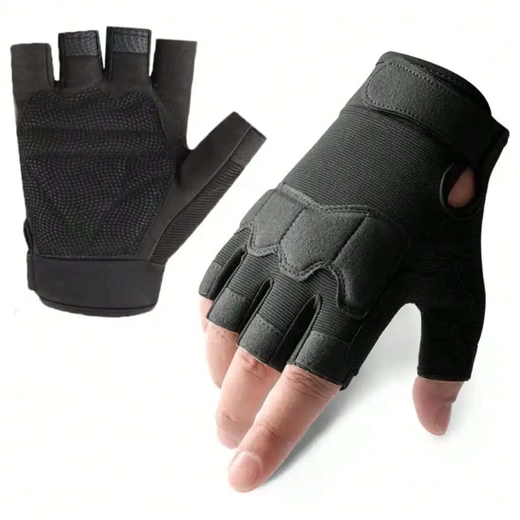 Fingerless Gloves Lightweight Fingerless Tactical Gloves Breathable Motorcycle Gloves Unisex Military Gloves Essential Accessori
