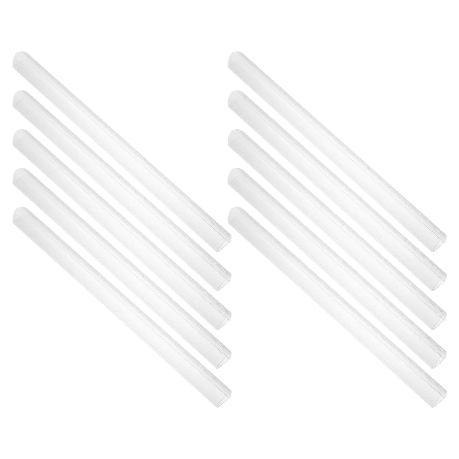 10Pcs 23Mm Spine A4 Binding Bars Plastic Slide on Document Binder Clamps for Files Folders Reports School Office Use