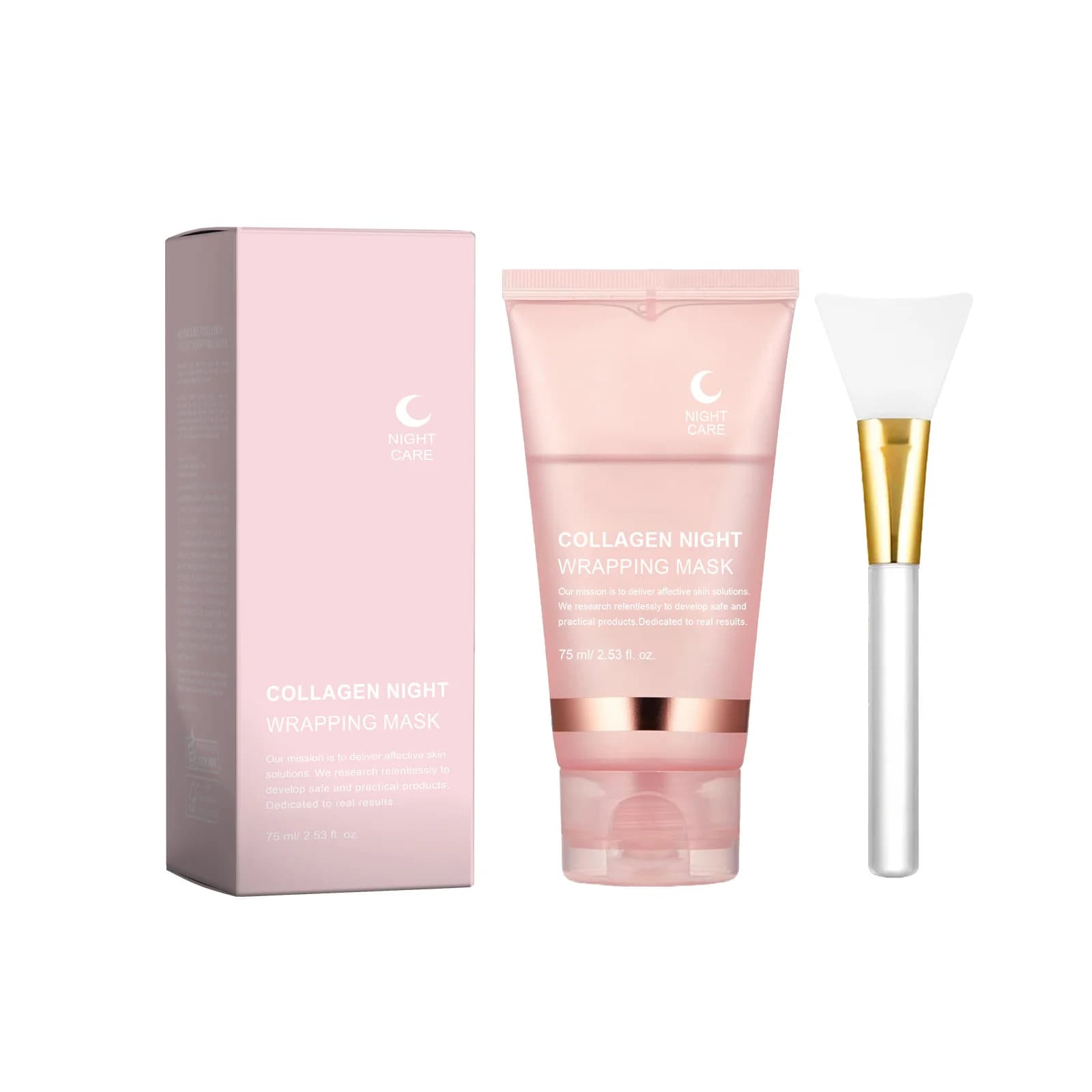 Maschera viso peel-off al collagene AMZ, maschera detergente e idratante delicata per una pelle morbida, liscia e luminosa