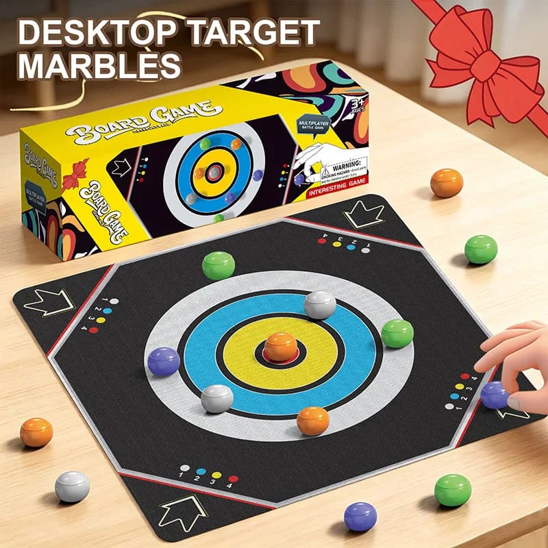 New Curling marbleTable Game Desktop Bump Chess Multiplayer Family Party Interactive Board Game Kids Educational Birthday Gift