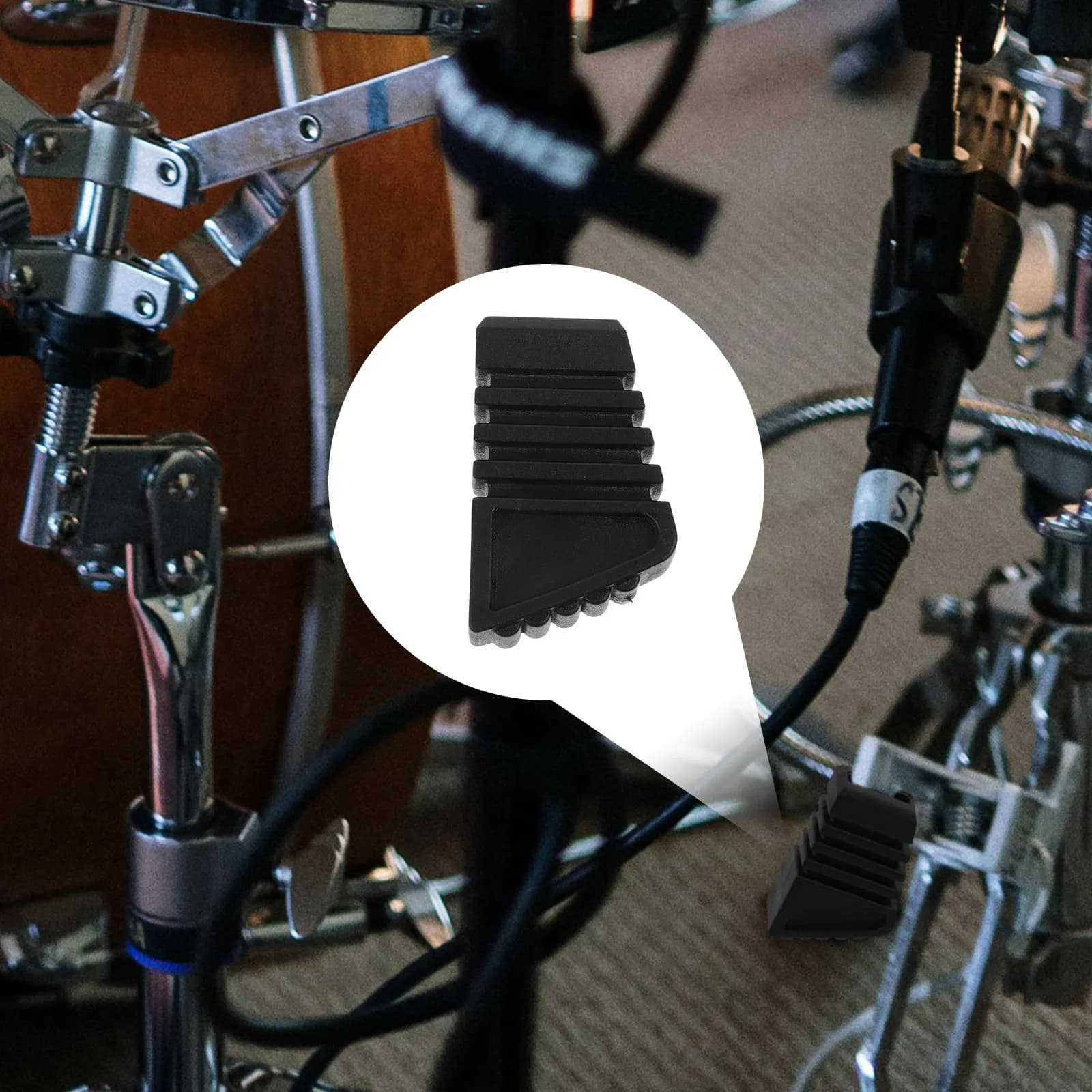 3 Pcs Drum Rack Foot Pad Racks Rubber Feet Leg Protectors Anti Skid Furniture Replacement