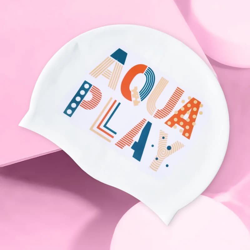 Fashionable swim cap for adults for pool by sea