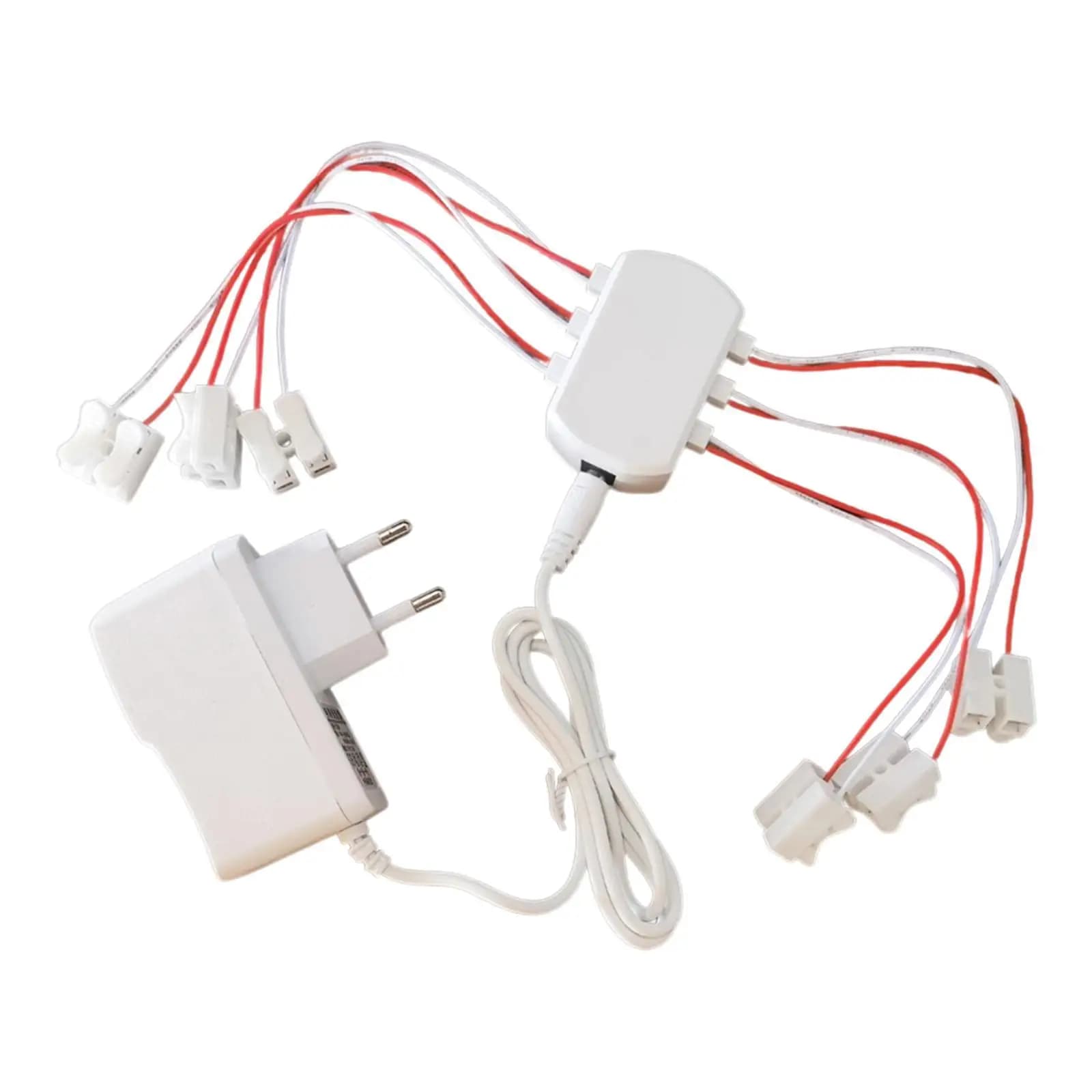 3V 2A Alimentatore Multi Porte Power Splitter Kit di cablaggio illuminazione portatile per lampade modello Decorazione fai da te Treni modello Casa delle bambole