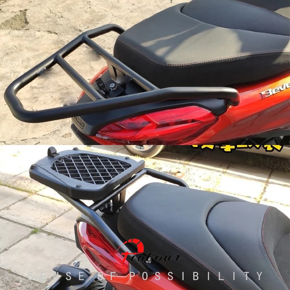 Portapacchi Posteriore Adatto per Beverly 300, Beverly 400, Beverly 400S 2021-2026, Portabagagli per Valigie, Mensola Portaoggetti