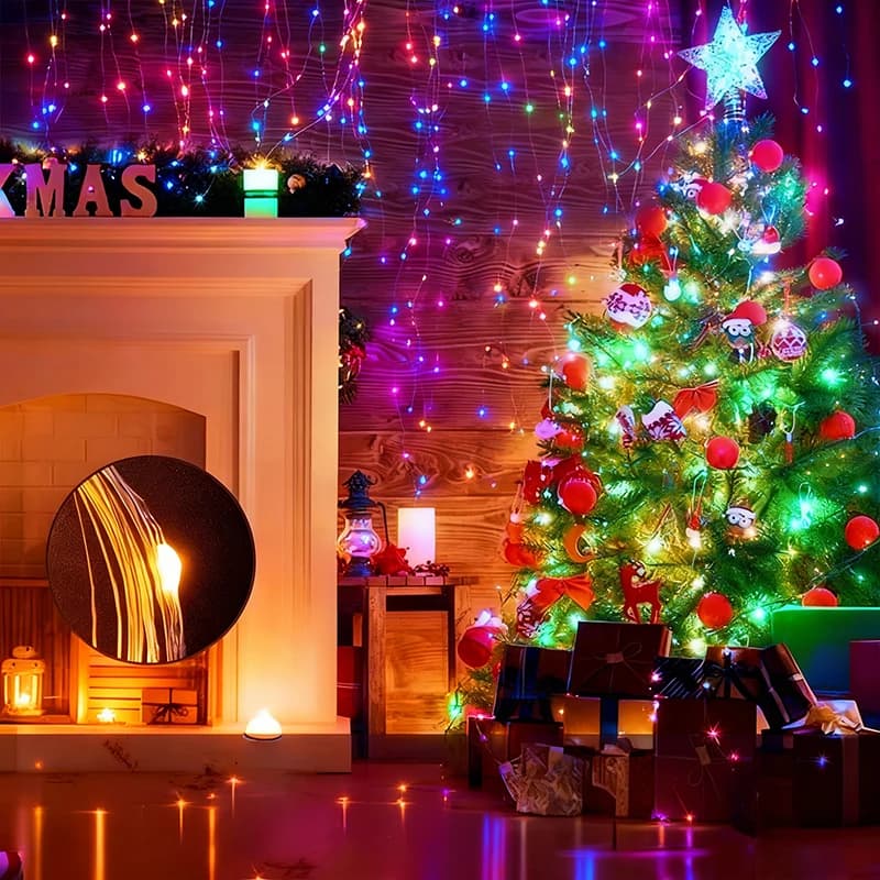 1-3M Bianco caldo USB LED String Light 8 modalità Fata di Natale Ghirlanda Tenda Decorativa Casa Vacanze Lampada di Capodanno