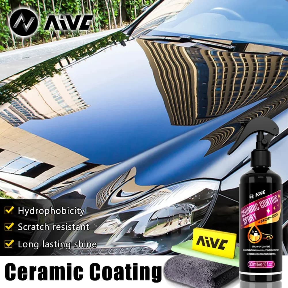 Rivestimento in ceramica per auto Spray Rivestimento in nano ceramica per la cura della vernice automatica Cristallo idrofobico Protezione durevole Protettore di lucentezza del dipinto