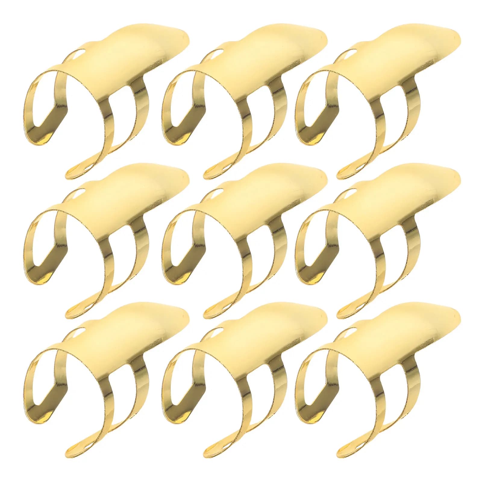 Set di 9 Plettri in Acciaio Inox Resistenti per Chitarra, Basso, Strumenti Acustici ed Elettrici