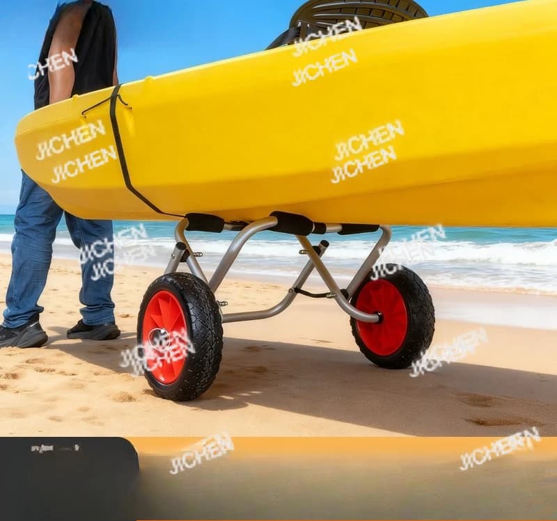 Rimorchio per kayak Pieghevole portatile Canoa Barca d'assalto SUP Paddle Board Carrello da spiaggia Rimorchio per kayakXXH