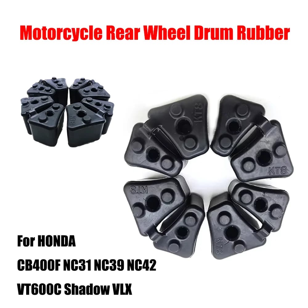 For HONDA CB 400F 400 CB400SF NC31 NC39 NC42 VT600C VT 600C Shadow VLX Damper Rubber Buffer Motorcycle Rear Wheel Drum Rubber
