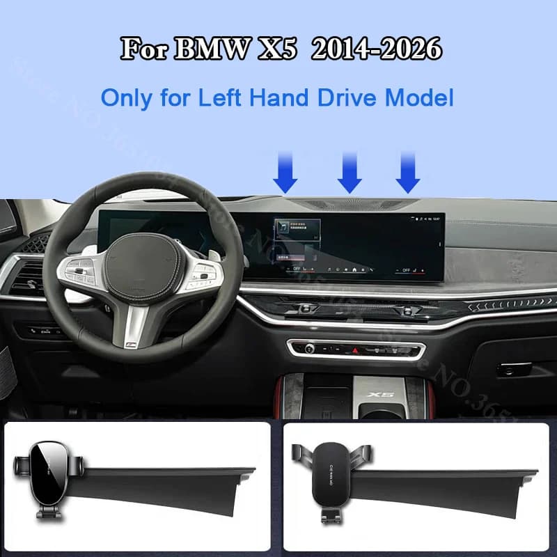 For BMW X5 2014-2026 Car Navigation Screen Mobile Phone Holder Central Control GPS Phone Stand Auto Mounts Support Styling