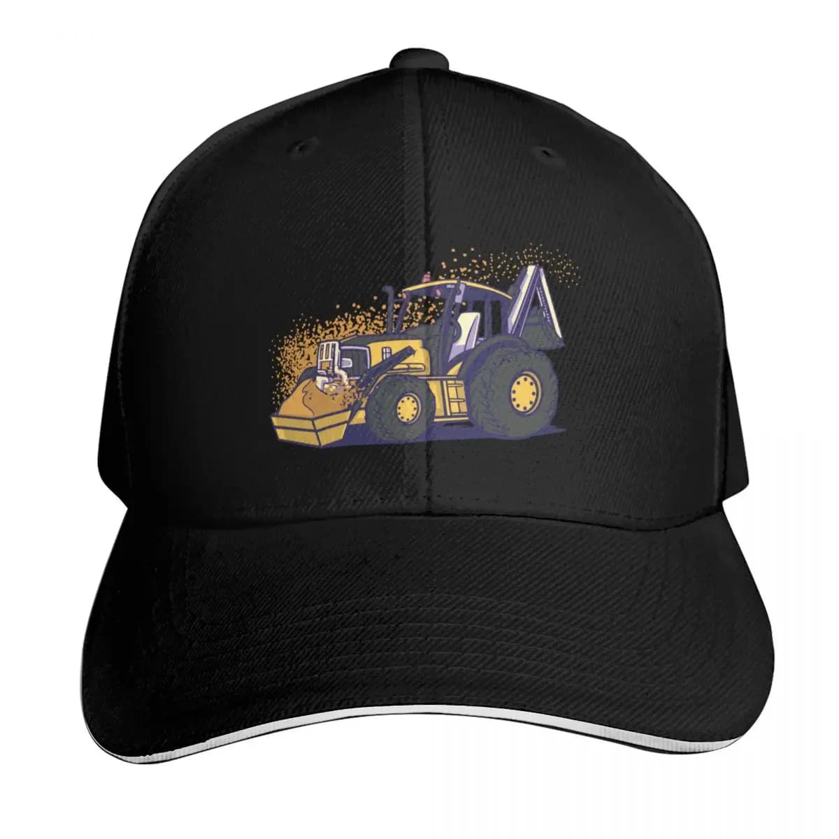 Backhoe transportation Baseball Cap Unique hats Cosplay hard hat Military Tactical Cap Mens Women's