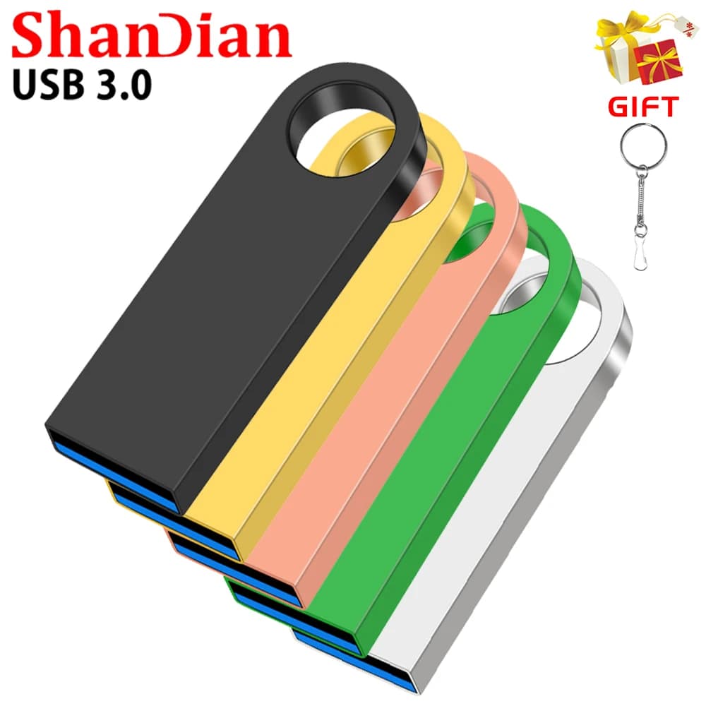 Chiavetta USB 3.0 ad alta velocità 128 GB 64 GB 32 GB 16 GB 8 GB 4 GB U Disco Memoria all'ingrosso Regali Portachiavi Chiavetta USB