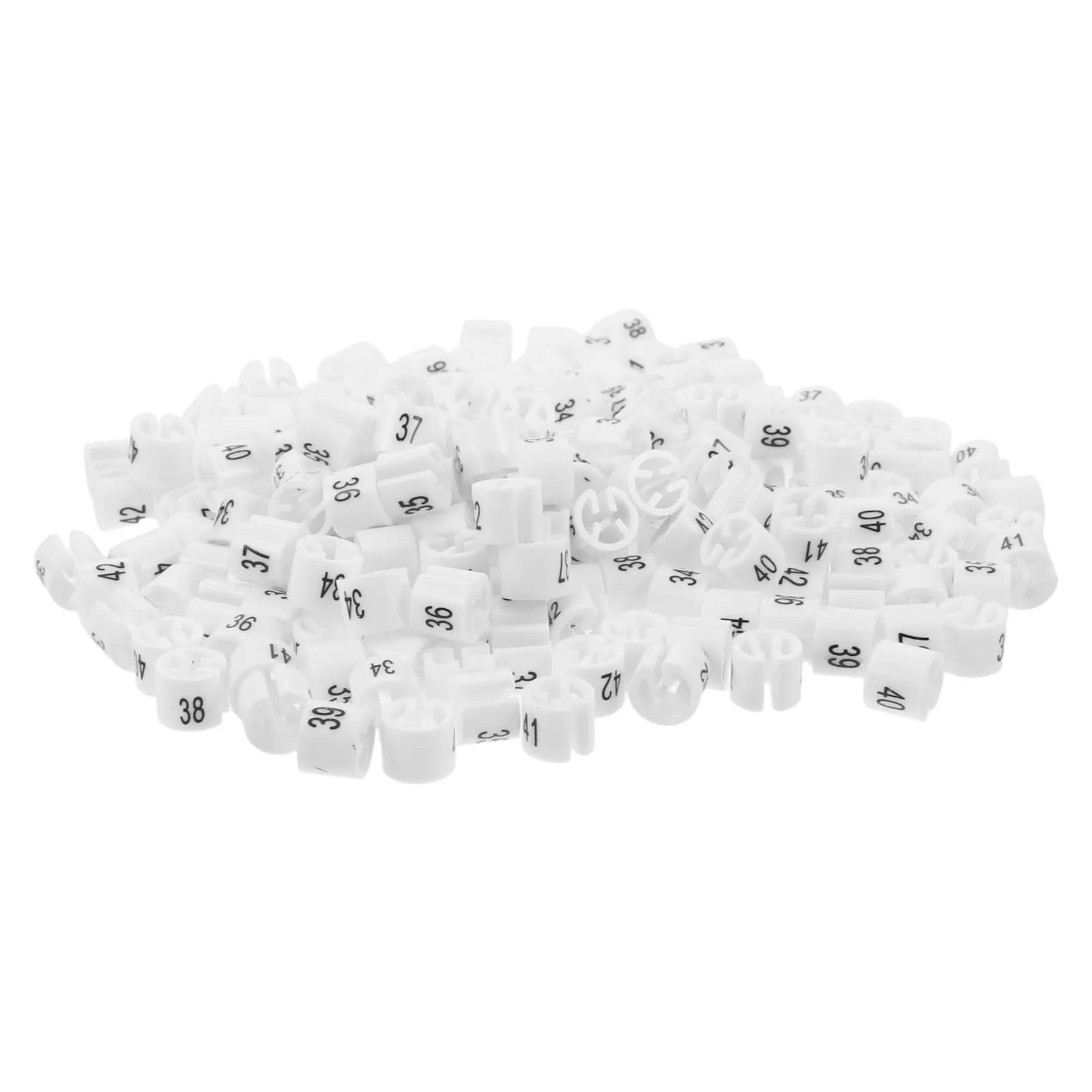 180 Pezzi Clip Rotonde in Plastica per Identificazione Taglie Pantaloni, per Armadi e Organizzazione Espositori Abbigliamento