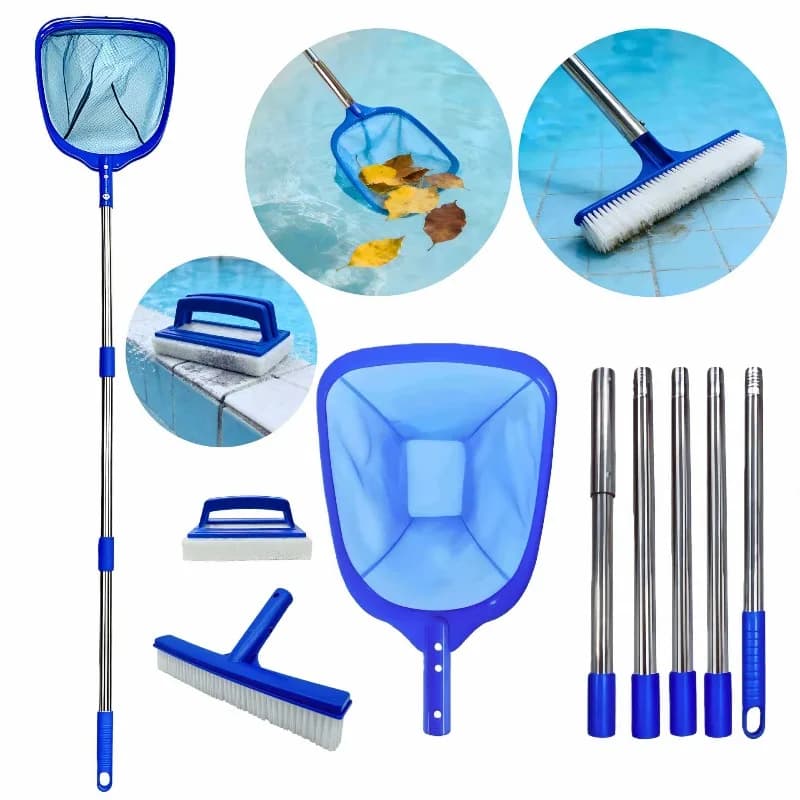 Pool cleaning brush set, pool fishing net, pool brush fallen leaves